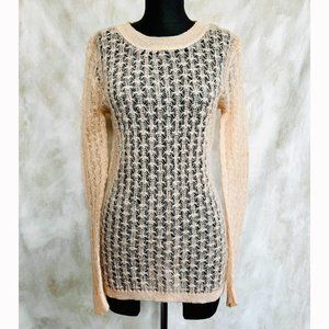 🪩 Frenchie Open Knit Mohair Blend Sweater M